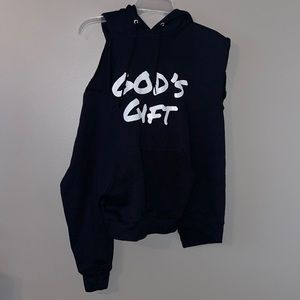 God’s Gift cut off hoodie